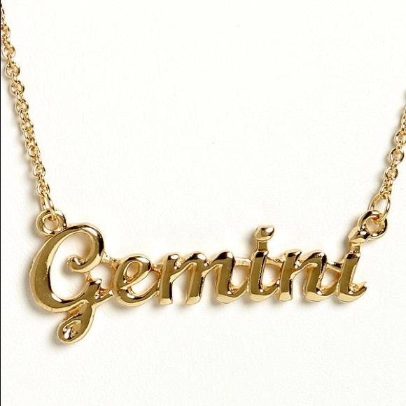 Jewelry - LAST ONE SALE Gemini Zodiac Cursive Necklace